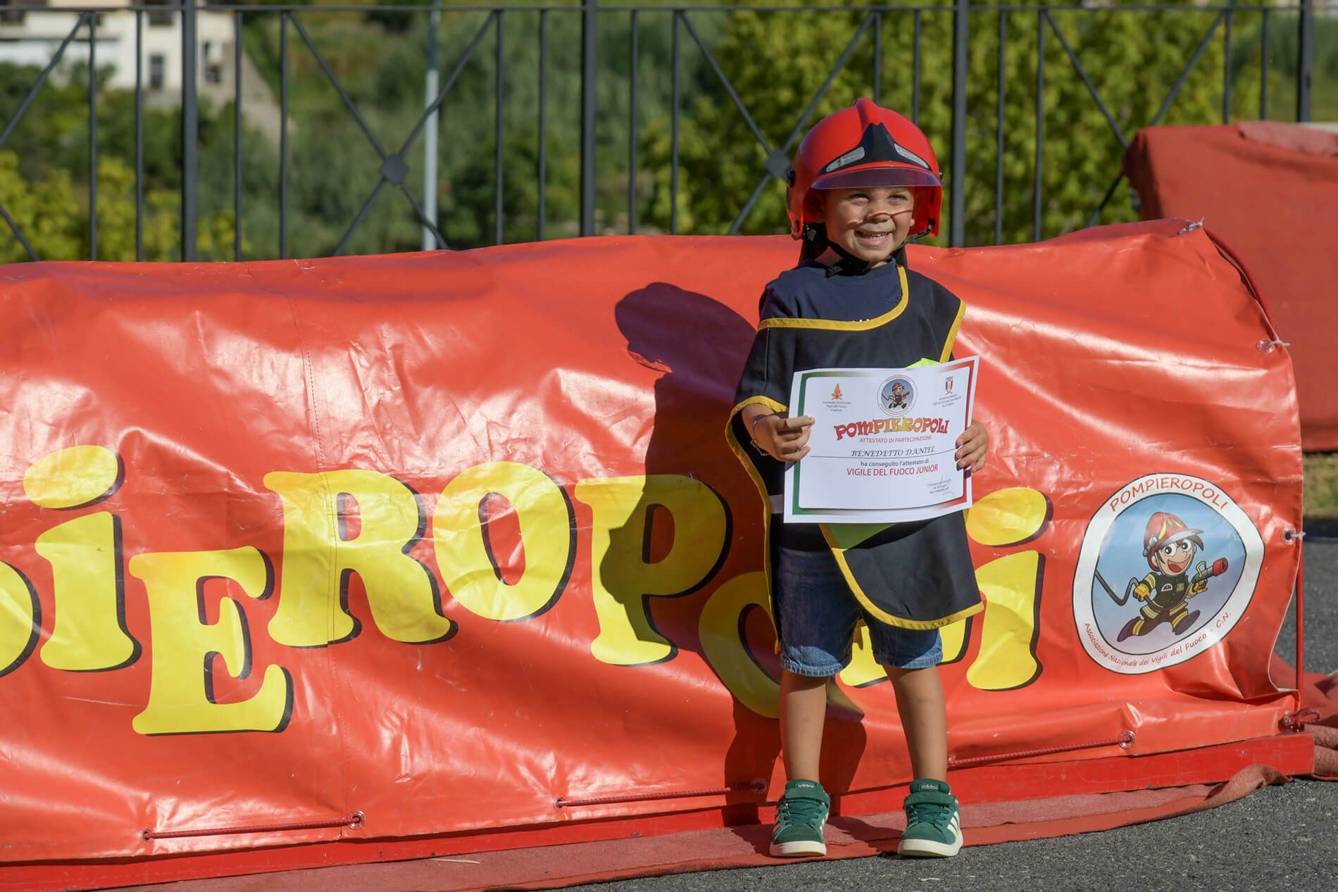 POMPIEROPOLI - attività  per i bimbi : percorsi a tema per imparare le basi della sicurezza e divertirsi con attività simulate